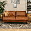 Ledersofa Denver 2,5-Sitzer cognac