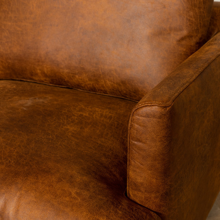 Ledersofa Denver 2,5-Sitzer cognac