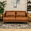 Ledersofa Denver 2,5-Sitzer cognac