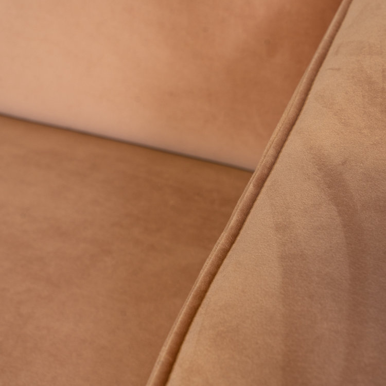 Samt Sofa Memphis 2,5-Sitzer rosa