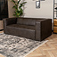 Ledersofa Memphis 2,5-Sitzer anthrazit