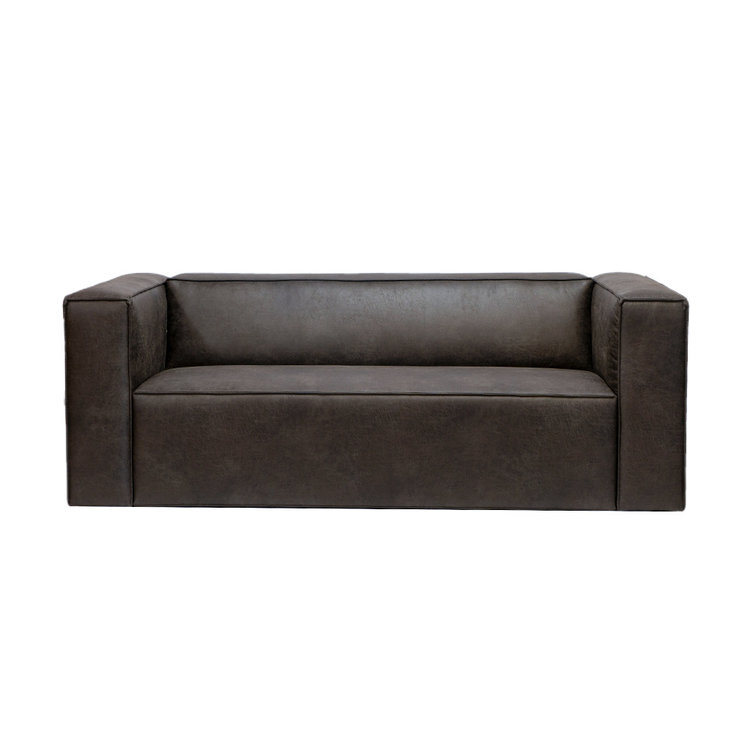 Ledersofa Memphis 2,5-Sitzer anthrazit