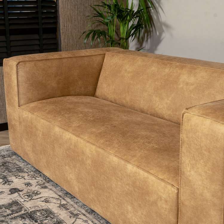 Ledersofa Memphis 2,5-Sitzer beige
