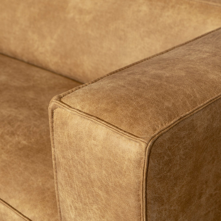 Ledersofa Memphis 2,5-Sitzer beige