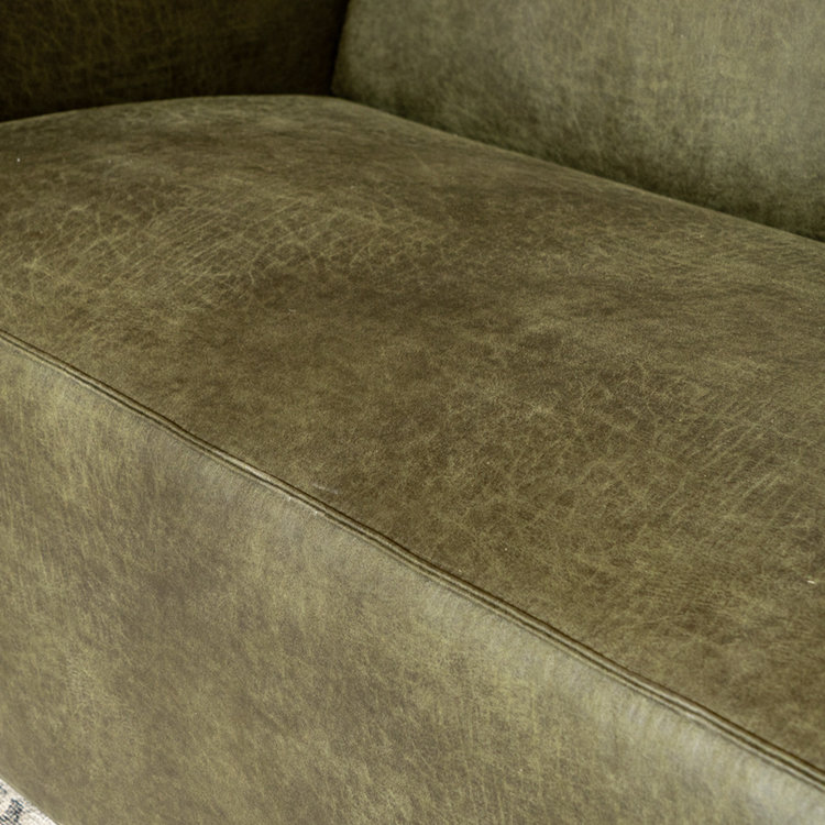 Ledersofa Memphis 2,5-Sitzer olivgrün