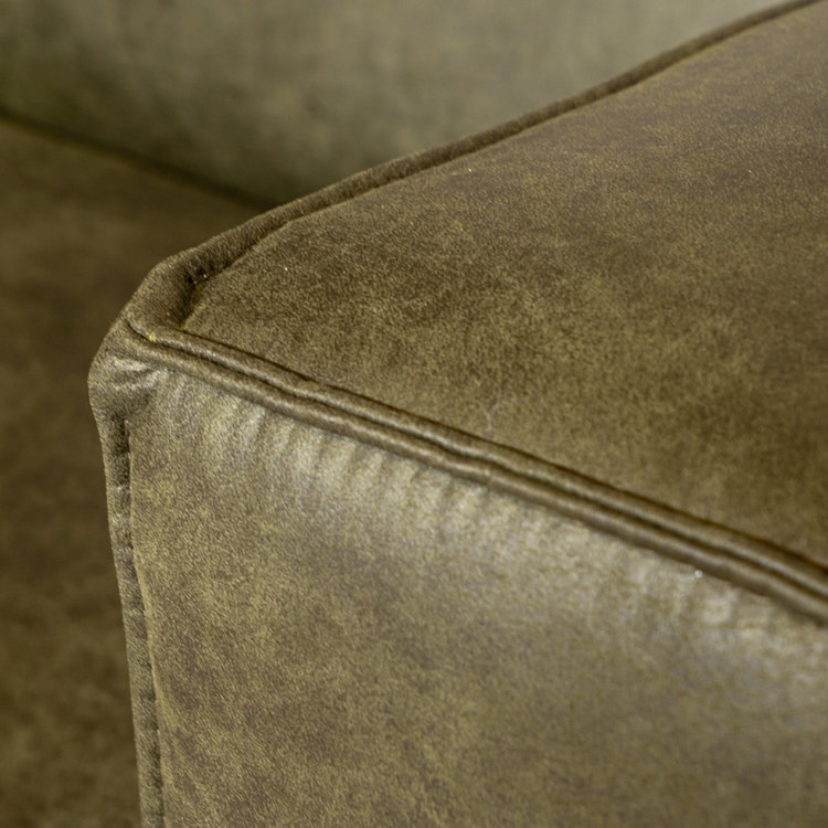 Ledersofa Memphis 2,5-Sitzer olivgrün