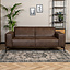 Leder Sofa Vegas 2,5-Sitzer braun