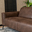Leder Sofa Vegas 2,5-Sitzer braun