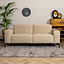 Samt Sofa Vegas 2,5-Sitzer beige