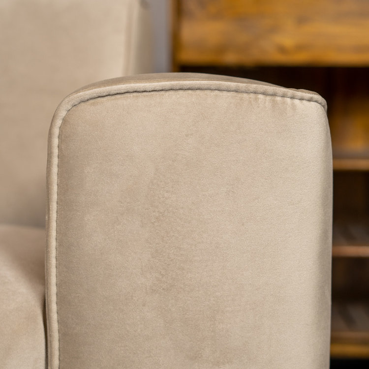 Samt Sofa Vegas 2,5-Sitzer beige