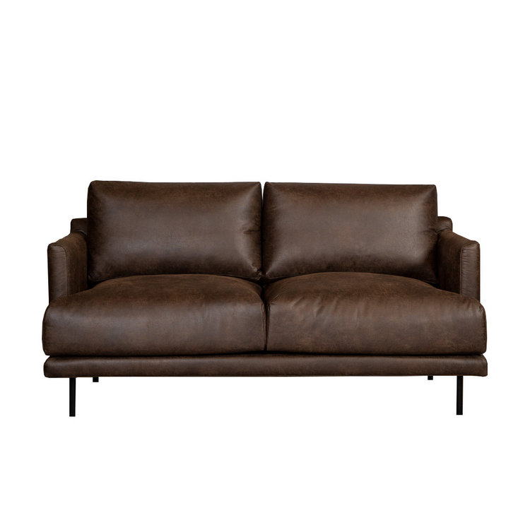 Ledersofa Denver 2,5-Sitzer braun