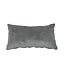 Stoff Kissen Myles anthrazit 25x45 cm