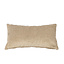 Stoff Kissen Myles taupe 25x45 cm