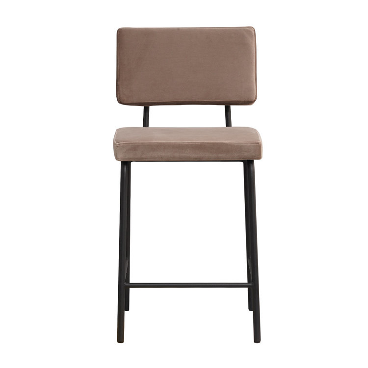 Barhocker Espen Samt taupe 64 - 77 cm