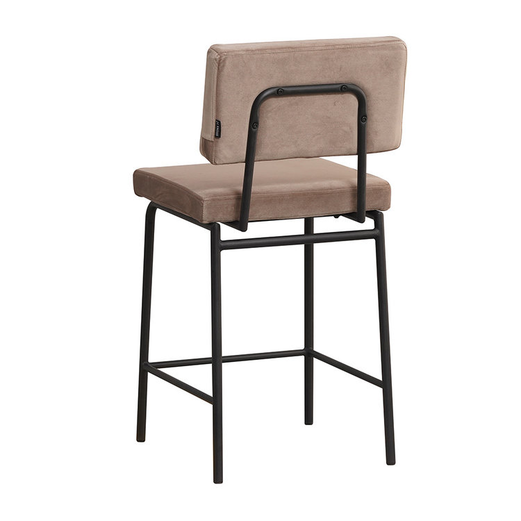 Barhocker Espen Samt taupe 64 - 77 cm