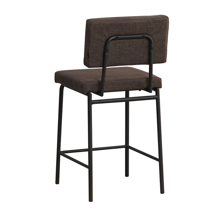 Barhocker Espen Eco-Leder anthrazit 64 - 77 cm