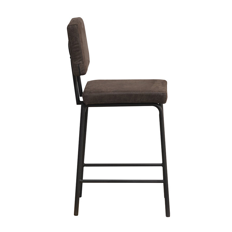 Barhocker Espen Eco-Leder anthrazit 64 - 77 cm