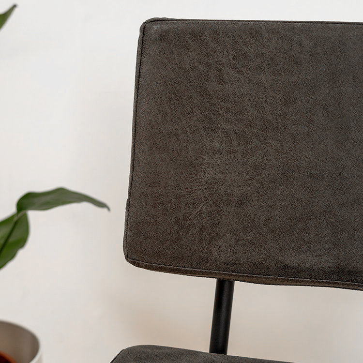 Barhocker Espen Eco-Leder anthrazit 64 - 77 cm