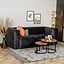 Samt Sofa Memphis 2,5-Sitzer anthrazit