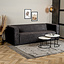 Samt Sofa Memphis 3-Sitzer anthrazit