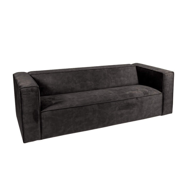 Samt Sofa Memphis 3-Sitzer anthrazit
