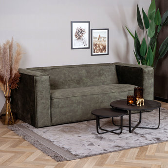 Samt Sofa Memphis 2,5-Sitzer grün