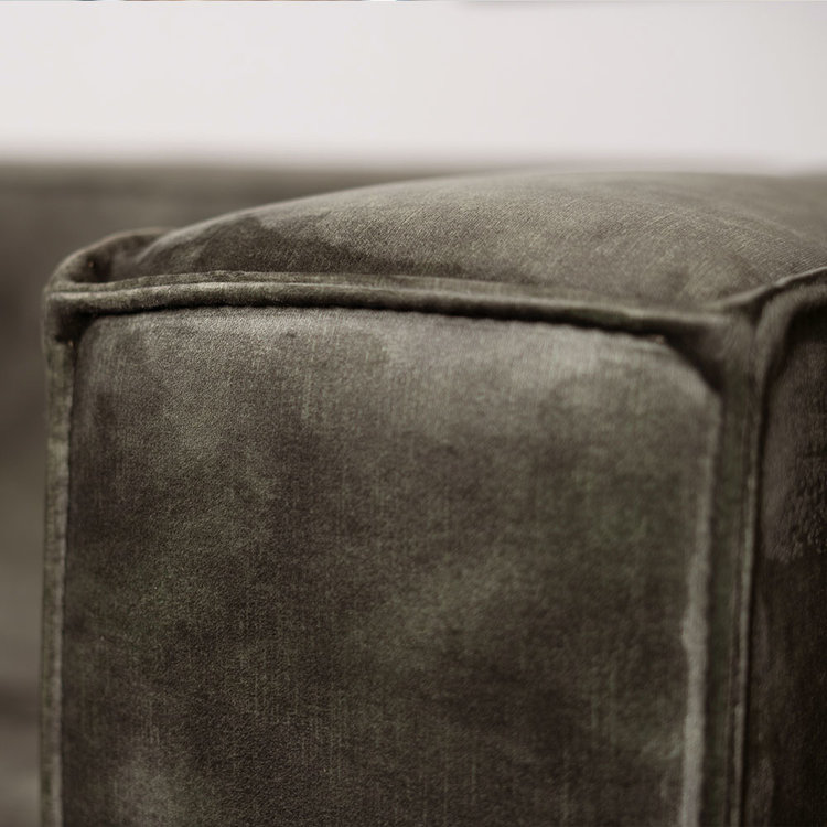 Samt Sofa Memphis 2,5-Sitzer grün