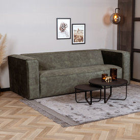 Samt Sofa Memphis 3-Sitzer grün