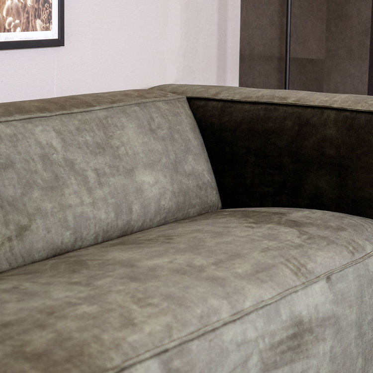 Samt Sofa Memphis 3-Sitzer grün