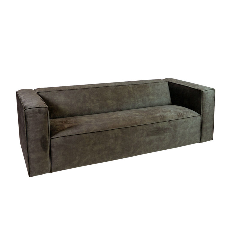 Samt Sofa Memphis 3-Sitzer grün