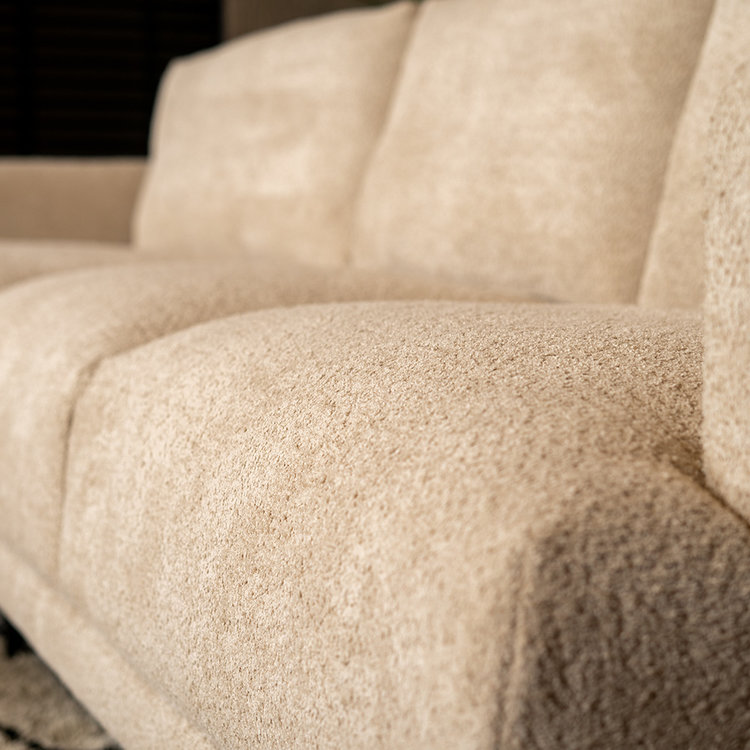 Ecksofa Denver Bouclé beige links