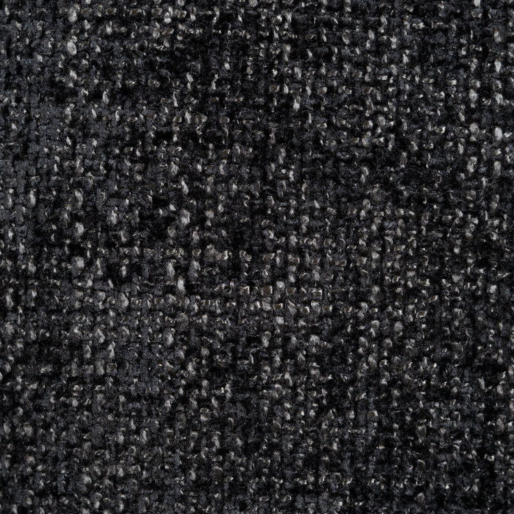 Ecksofa Memphis Chenille schwarz rechts