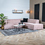 Ecksofa Memphis Chenille rosa rechts