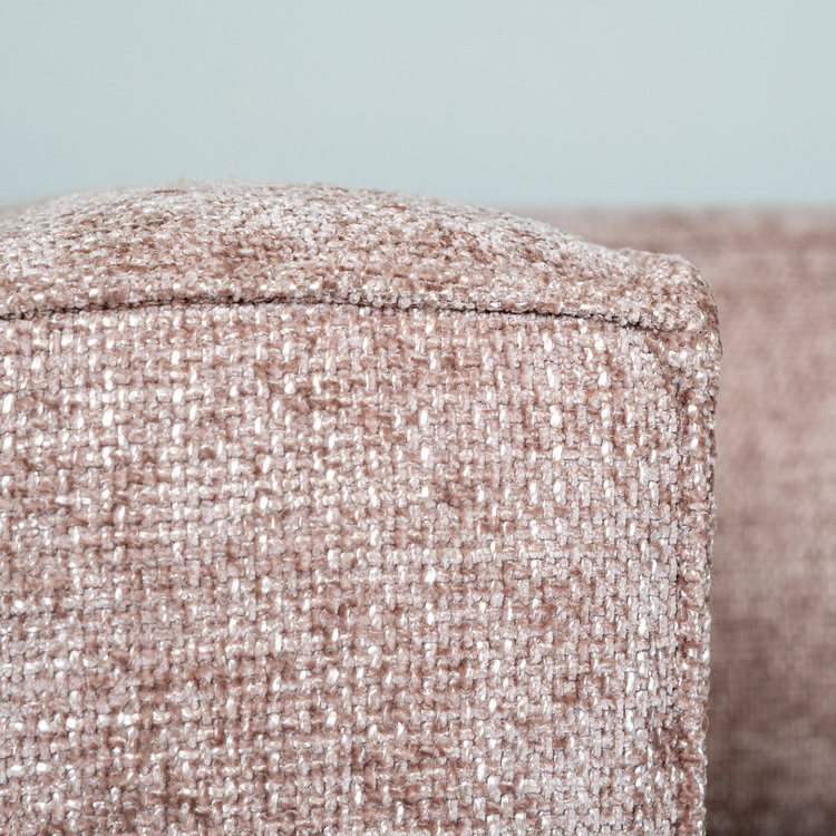 Ecksofa Memphis Chenille rosa rechts