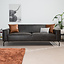 Kansas 3-Sitzer Sofa Eco-Leder anthrazit