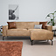 Ledersofa Kansas 3-Sitzer beige