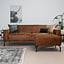 Ledersofa Kansas 3-Sitzer cognac