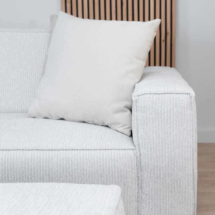 Sofa 3-Sitzer Kansas Stoff off white