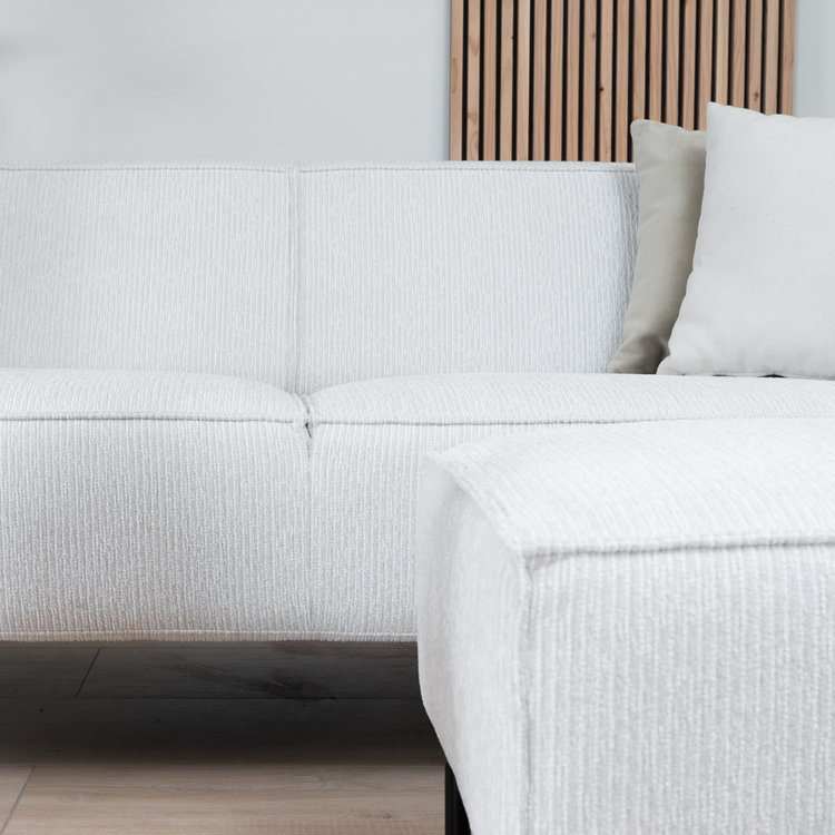 Sofa 3-Sitzer Kansas Stoff off white