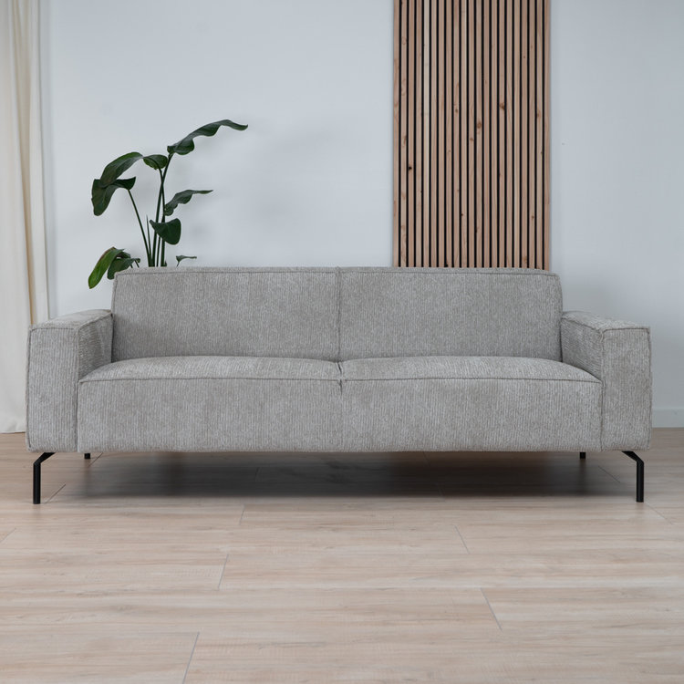 Sofa 3-Sitzer Kansas Stoff taupe