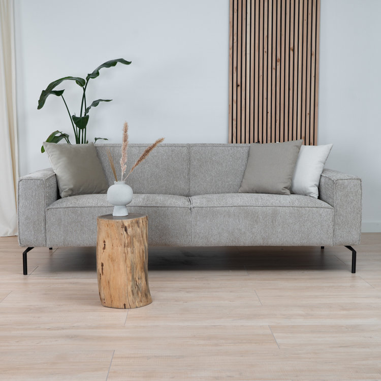 Sofa 3-Sitzer Kansas Stoff taupe