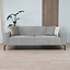 Sofa 3-Sitzer Kansas Stoff taupe