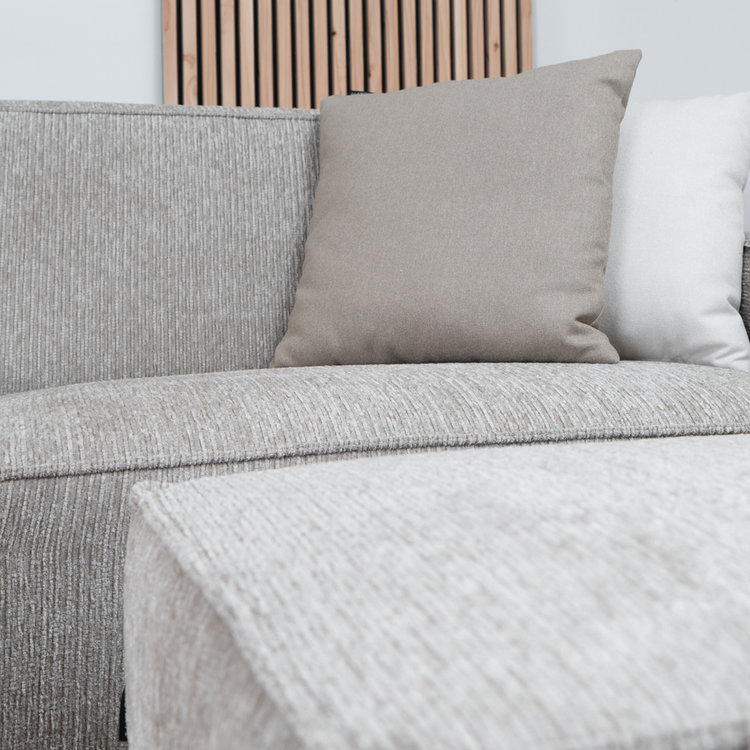Sofa 3-Sitzer Kansas Stoff taupe