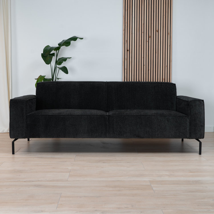 Chenille Sofa Kansas 3-Sitzer grün