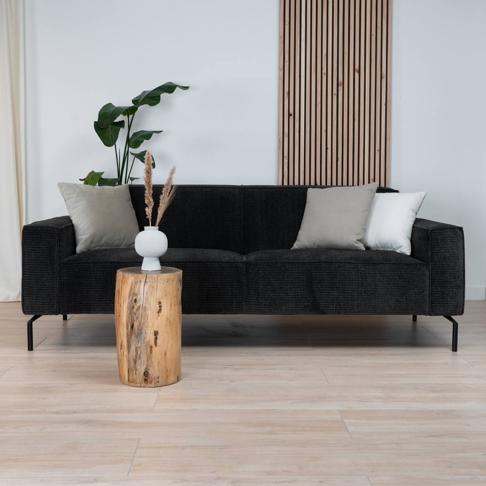 Chenille Sofa Kansas 3-Sitzer grün