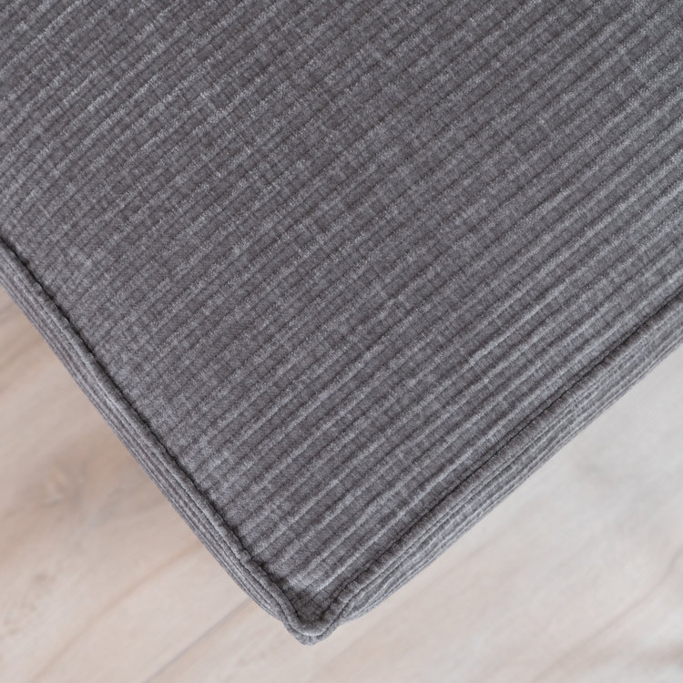 Chenille Hocker Kansas taupe