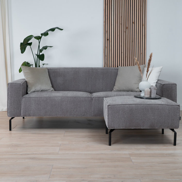 Chenille Hocker Kansas taupe