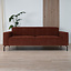 Chenille Sofa Kansas 3-Sitzer kupfer