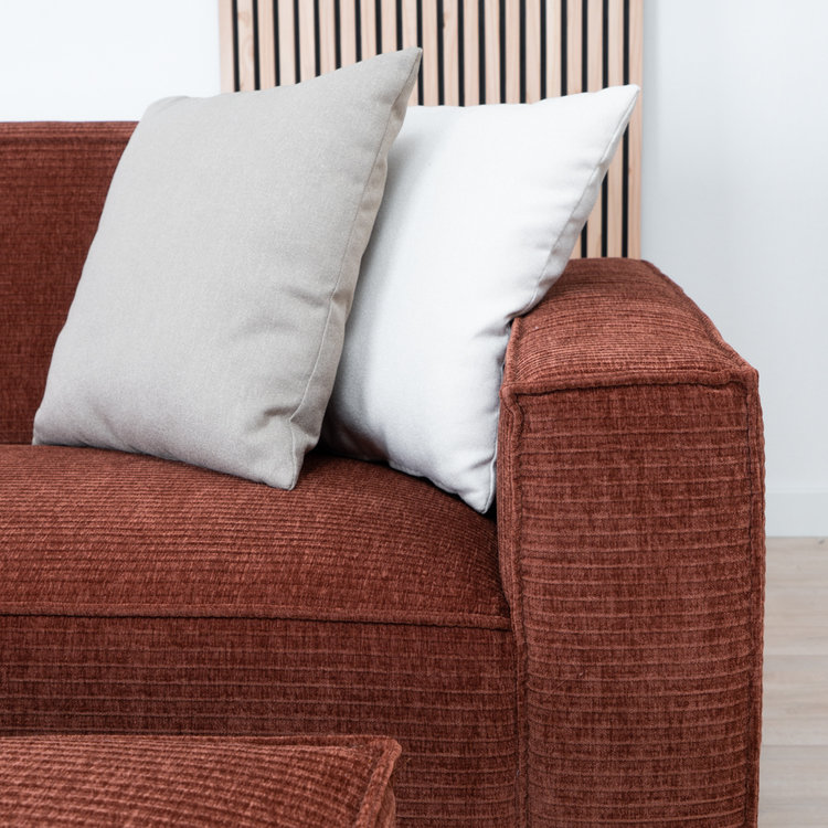 Chenille Sofa Kansas 3-Sitzer kupfer