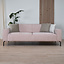 Sofa 3-Sitzer Kansas Stoff rosa